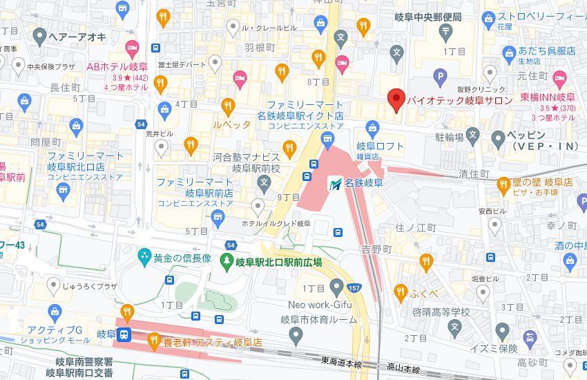 バイオテック岐阜サロンの周辺地図