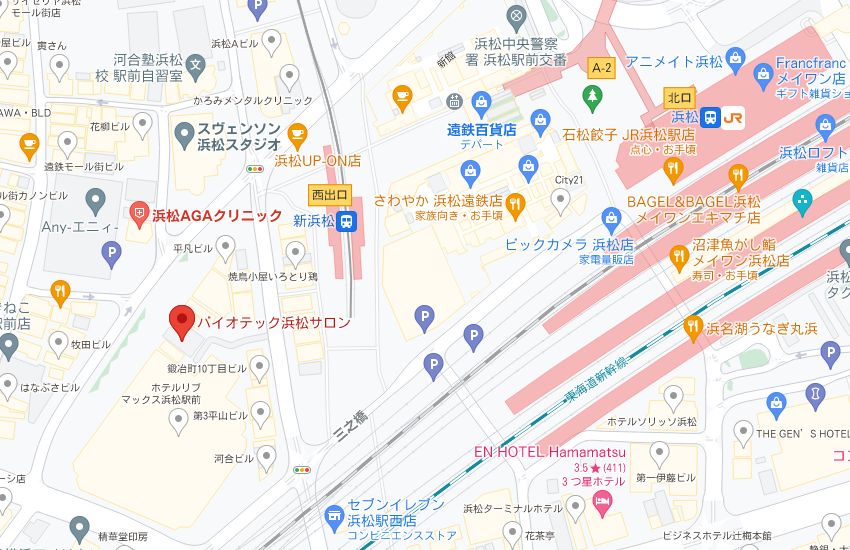 バイオテック浜松サロンの周辺地図
