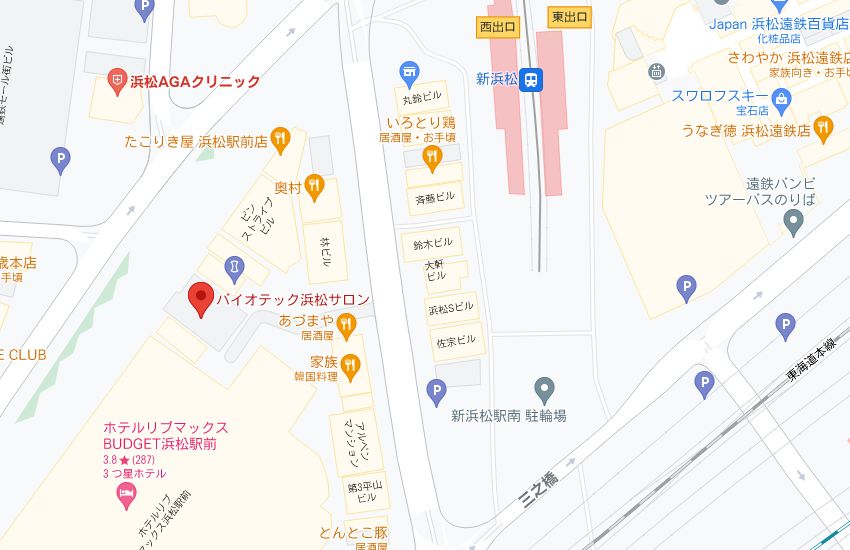 バイオテック浜松サロンの周辺地図