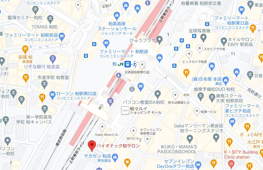 バイオテック柏サロンの周辺地図