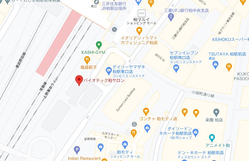 バイオテック柏サロンの周辺地図