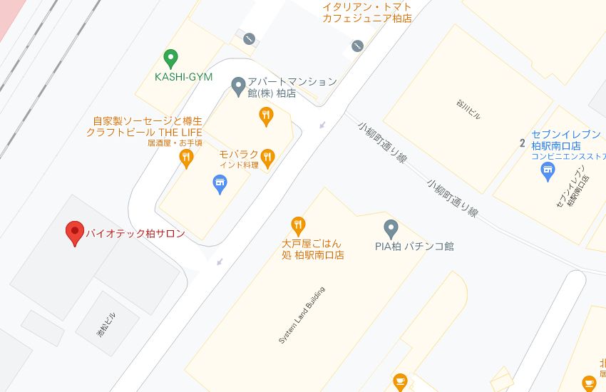 バイオテック柏サロンの周辺地図