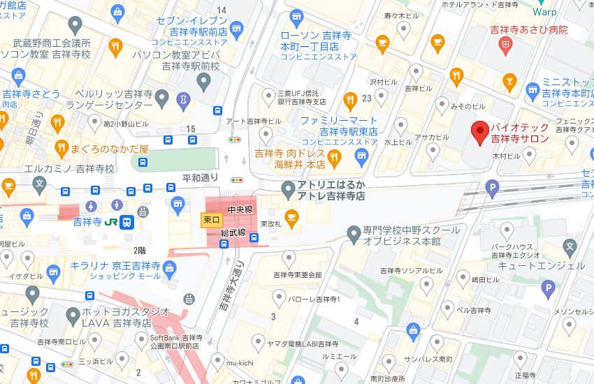 バイオテック吉祥寺サロンの周辺地図