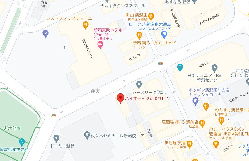 バイオテック新潟サロンの周辺地図
