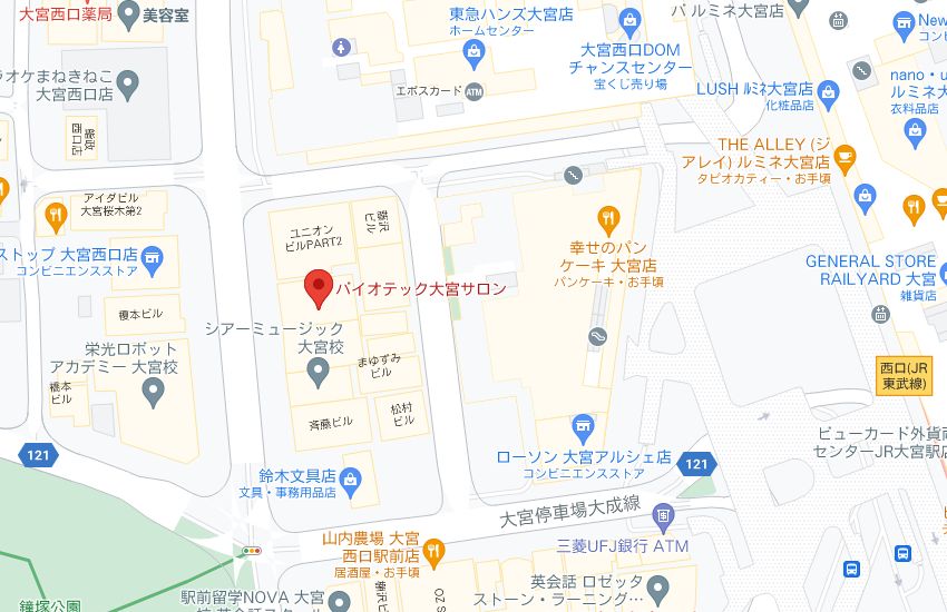 バイオテック大宮サロンの周辺地図
