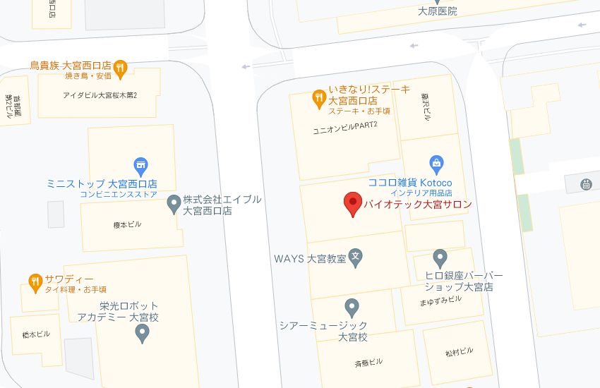 バイオテック大宮サロンの周辺地図