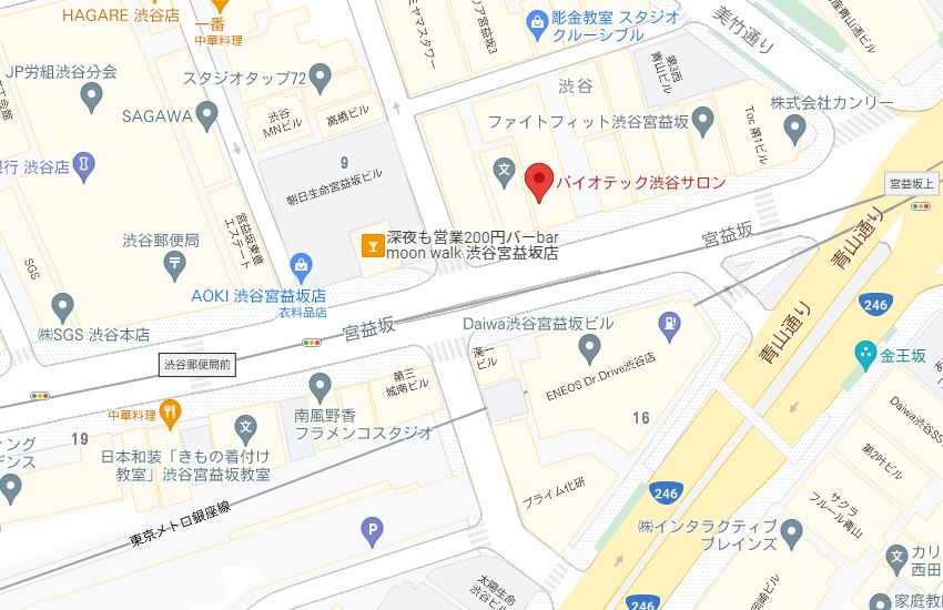 バイオテック渋谷サロンの周辺地図